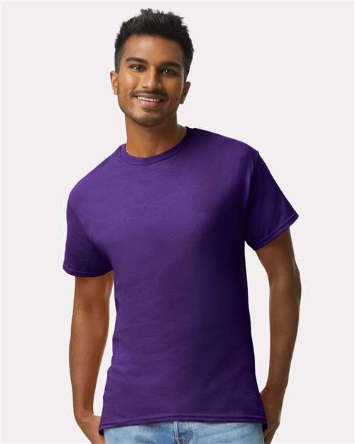 Gildan 2000 Purple — on model front
