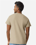 Gildan 2000 Tan — on model back