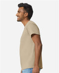 Gildan 2000 Tan — on model side