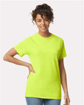 Gildan 2300 Safety Green — on model front