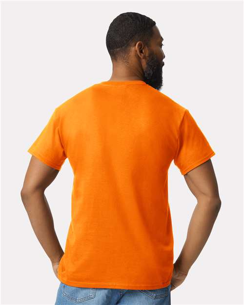 Gildan 2300 Safety Orange — on model back
