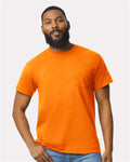 Gildan 2300 Safety Orange — on model front