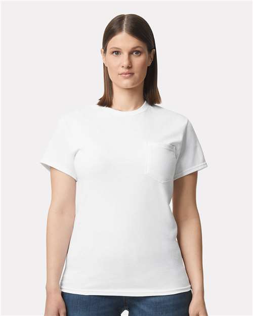 Gildan 2300 White — on model front