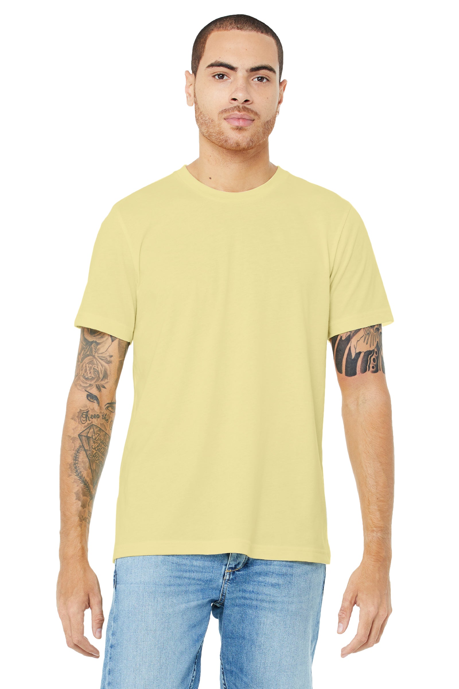 Unisex Heather CVC T-Shirt - Heather French Vanilla