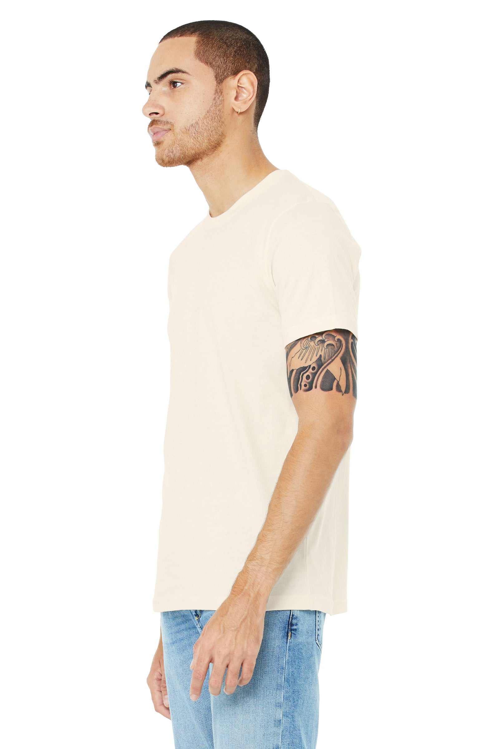 Unisex Heather CVC T-Shirt - Heather Natural