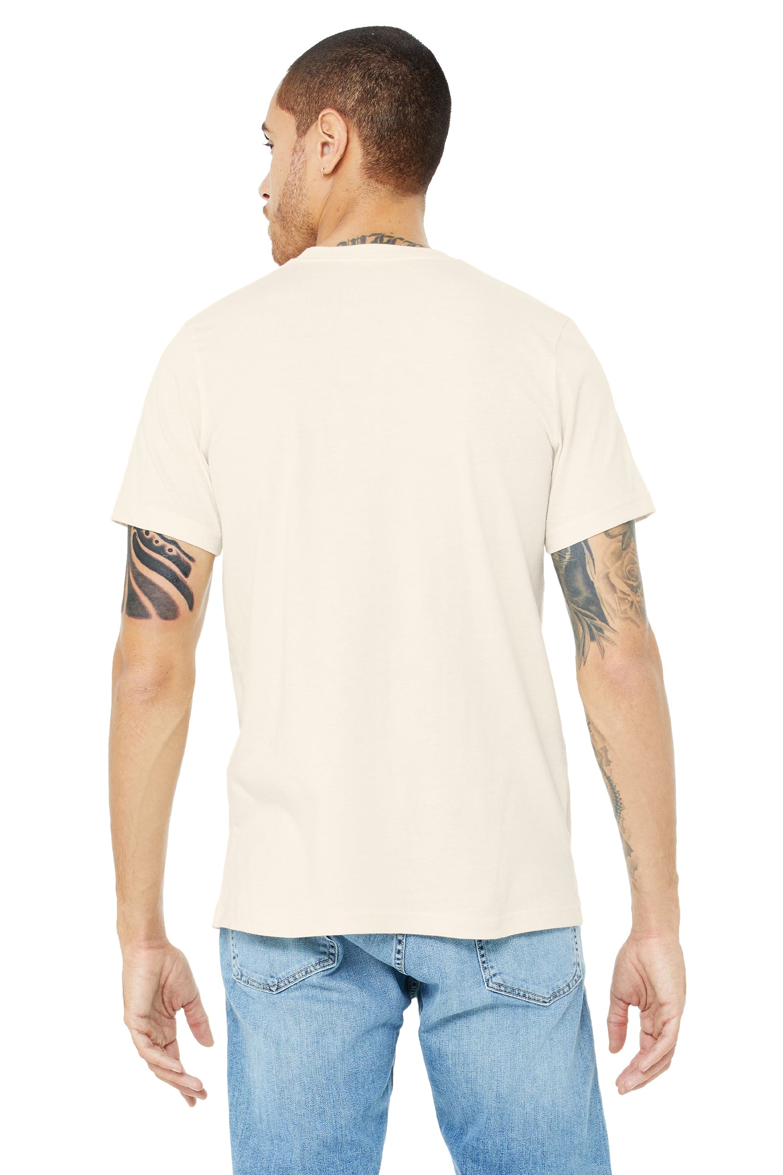 Unisex Heather CVC T-Shirt - Heather Natural