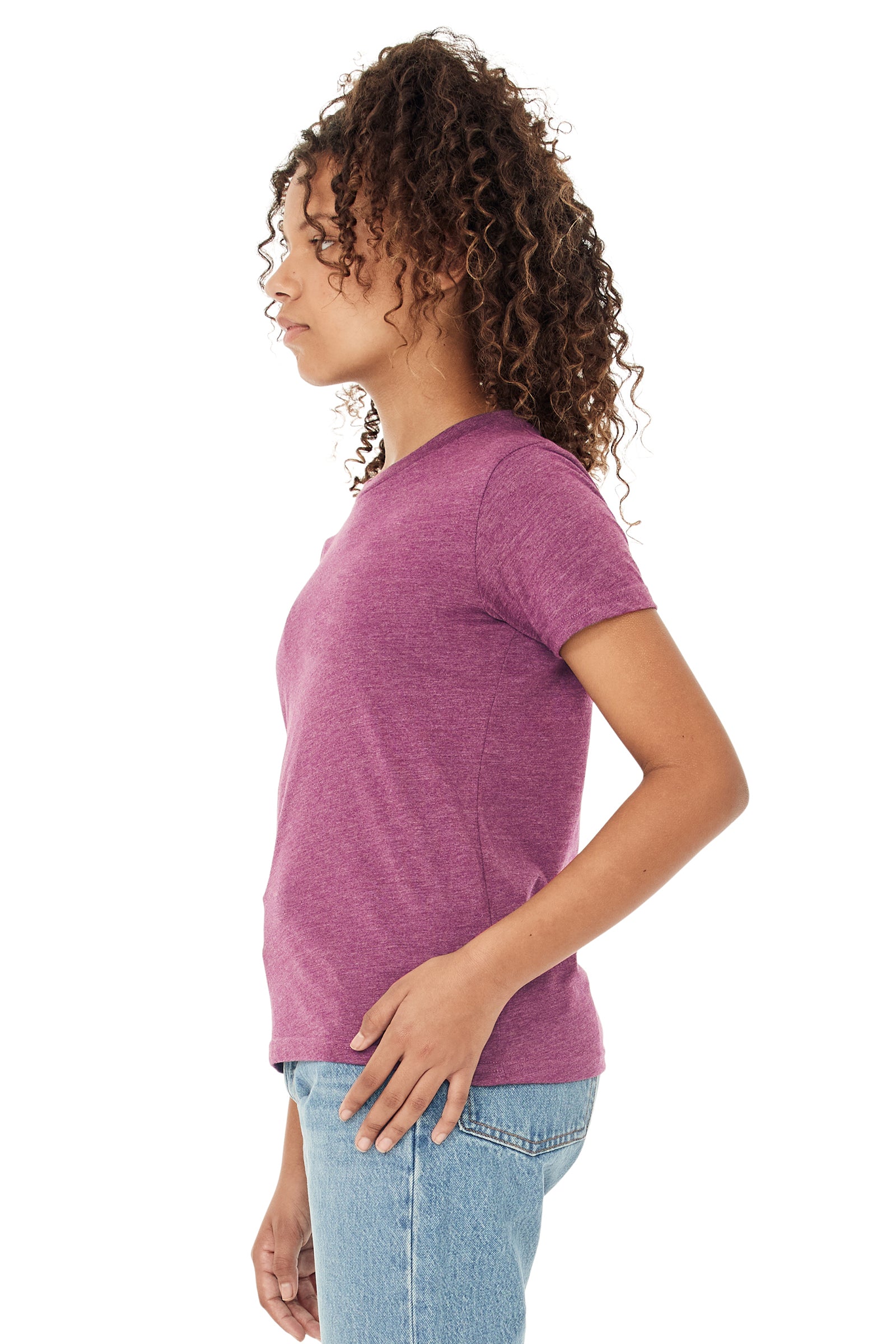Youth Jersey T-Shirt - Heather Magenta