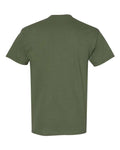 Gildan 5000 Military Green — back