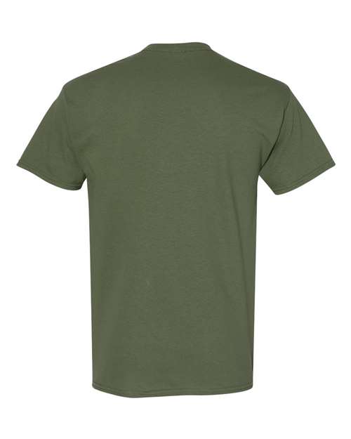 Gildan 5000 Military Green — back