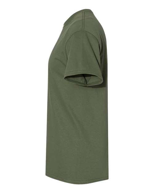 Gildan 5000 Military Green — direct side