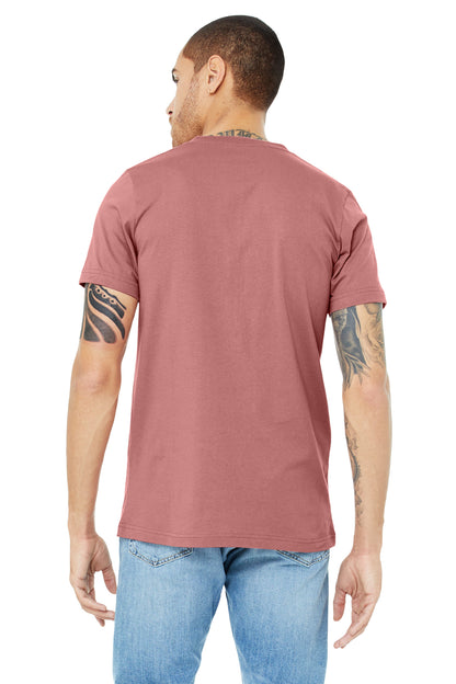 Unisex Jersey Short-Sleeve V-Neck T-Shirt - Mauve