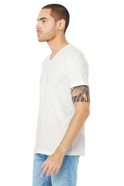 Unisex Jersey Short-Sleeve V-Neck T-Shirt - Vintage White