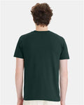Hanes 4980 Deep Forest — on model back