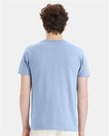 Hanes 4980 Light Blue — on model back