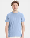 Hanes 4980 Light Blue — on model front