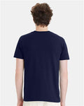 Hanes 4980 Navy — on model back