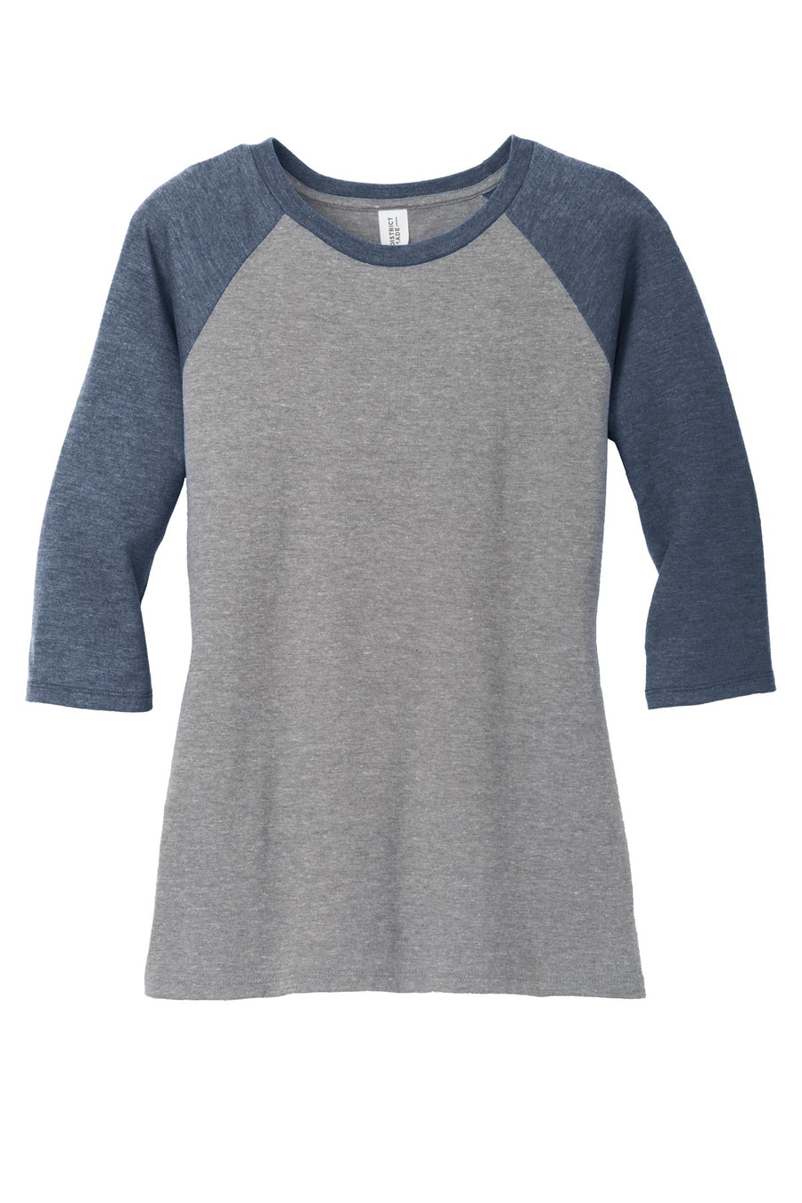 Women's Perfect Tri 3/4-Sleeve Raglan - Navy Fr / Gray Fr