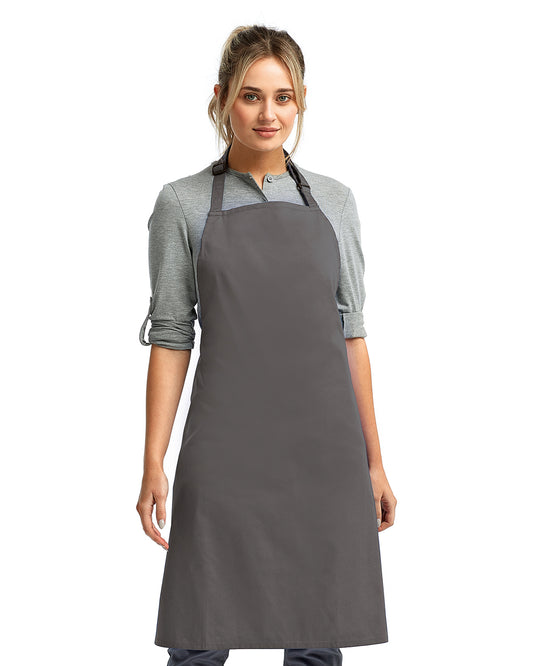 Unisex Recycled Bib Apron - Dark Gray