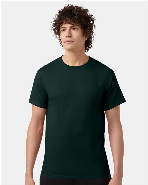 Champion T425 Dark Green — on model front