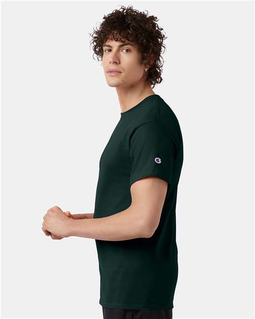 Champion T425 Dark Green — on model side