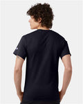 Champion T425 Navy — on model back