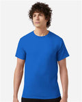 Champion T425 Royal Blue — on model front