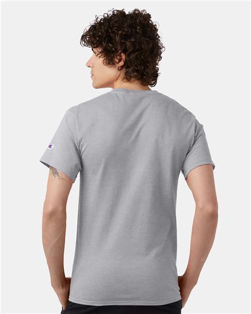 Champion T425 Light Steel — on model back