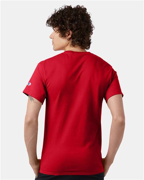 Champion T425 Red — on model back