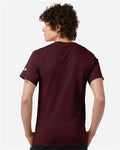 Champion T425 Maroon — on model back