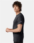 Champion T425 Charcoal Heather — on model side