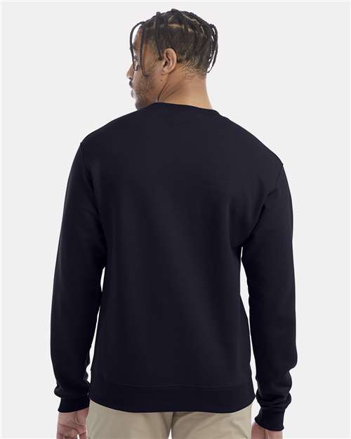 Champion S600 Navy — on model back