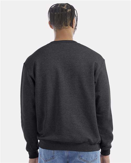 Champion S600 Charcoal Heather — on model back