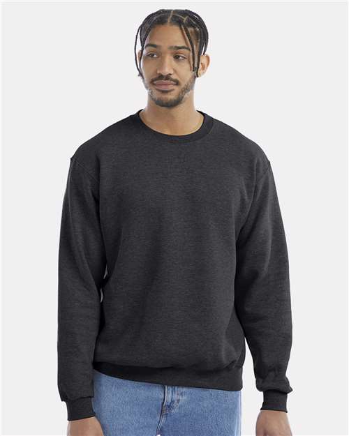 Champion S600 Charcoal Heather — on model front
