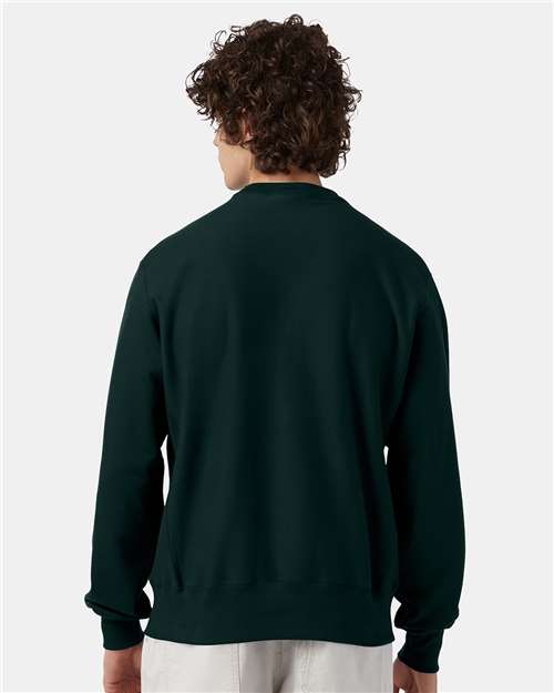 Champion S149 Dark Green — on model back