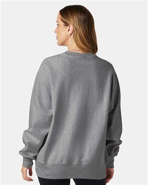 Champion S149 Oxford Grey — on model back