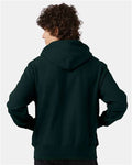Champion S101 Dark Green — on model back