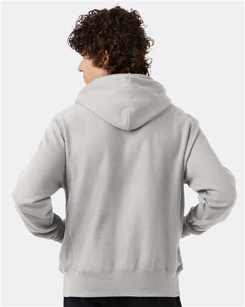 Champion S101 Silver Grey — on model back