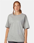 Champion T105 Oxford Grey — on model front
