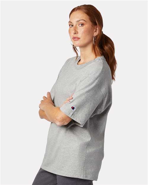 Champion T105 Oxford Grey — on model side