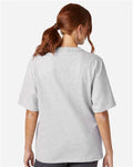 Champion T105 Silver Grey — on model back