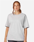 Champion T105 Silver Grey — on model front