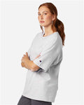 Champion T105 Silver Grey — on model side