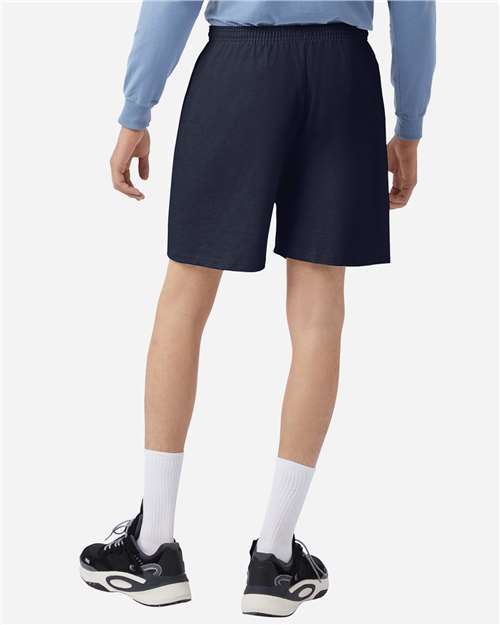 Champion 8187 Navy — on model back