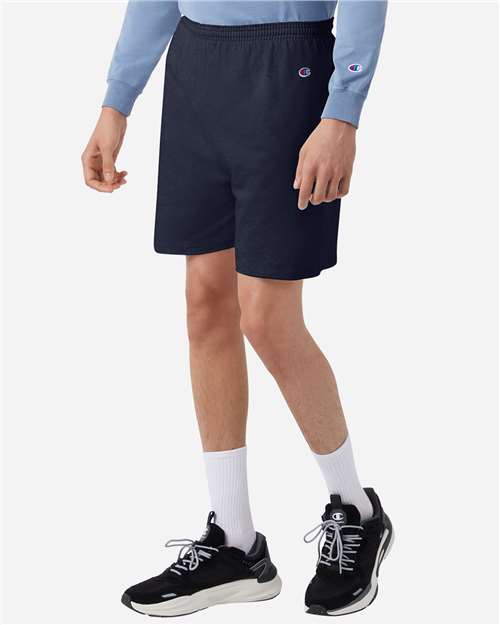 Champion 8187 Navy — on model side