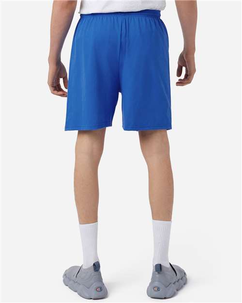 Champion 8187 Royal Blue — on model back
