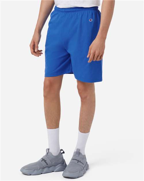 Champion 8187 Royal Blue — on model side