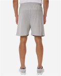 Champion 8187 Oxford Grey Heather — on model back