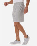 Champion 8187 Oxford Grey Heather — on model side