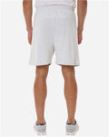 Champion 8187 Silver Grey — on model back