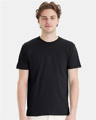 Hanes 4980 Black — on model front